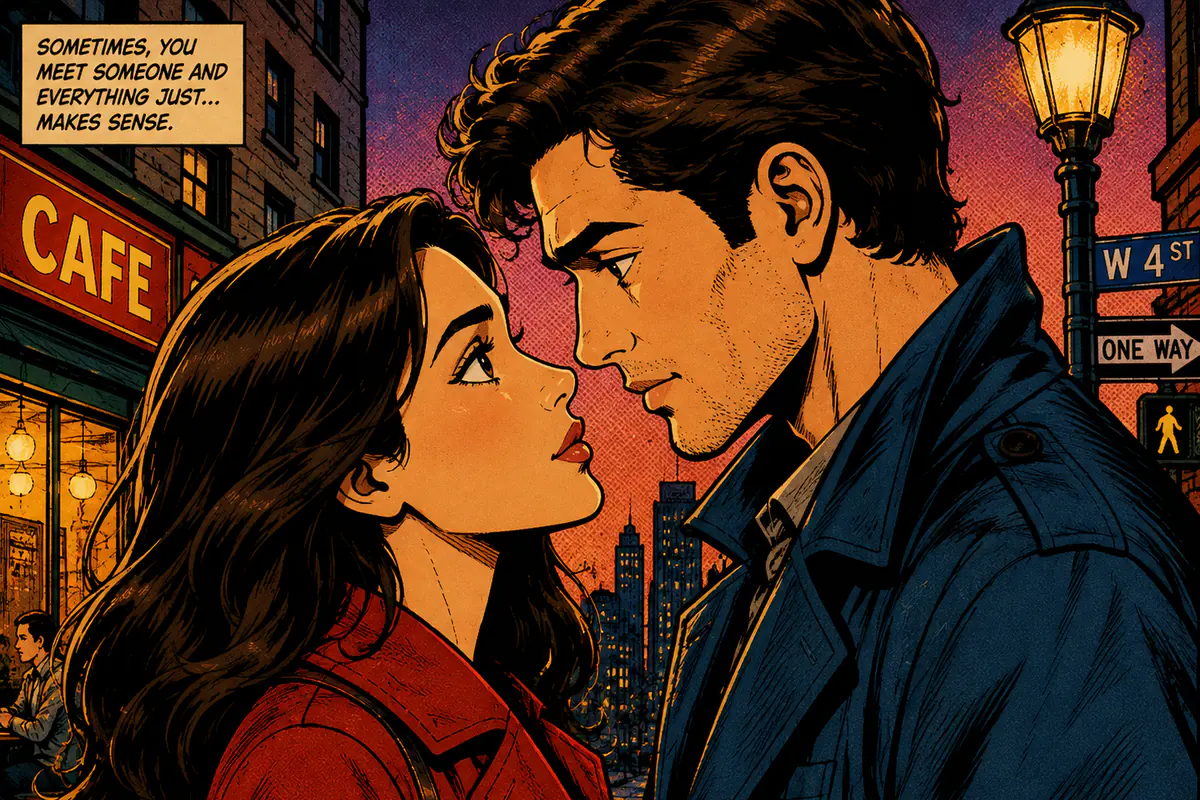 Amerikan Çizgi Roman (Comic) üslubunda örnek kare